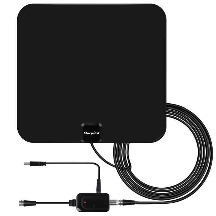 Antenne Tv Interieur Puissante Amplificateur Antenne Tnt Numerique Hdtv Uhf Vhf Interieur Puissante Ultra Plate Fine Cable 5m 1m Reglage Antenne Avis Et Prix Pas Cher Cdiscount