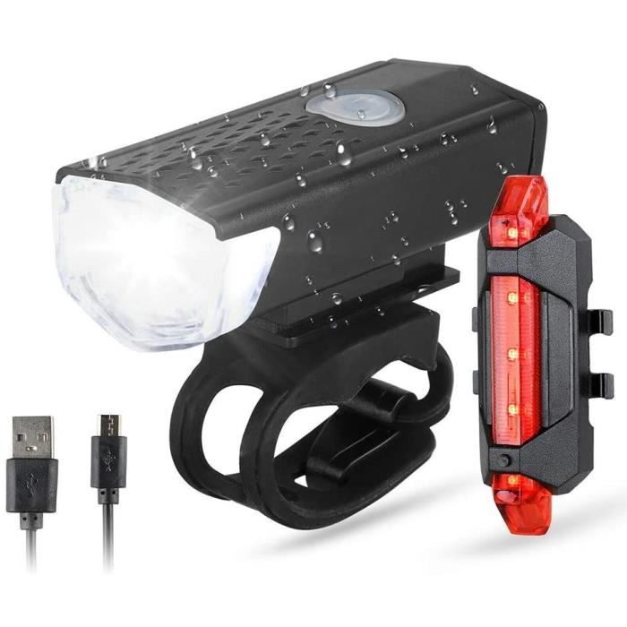 Eclairage Velo Led Velo Avant La Lumiere Tete Feu Arriere Set Vtt Velo Feux Arriere A Velo Lampe Torche Accessoires Velo 1pc 201 Cdiscount Sport