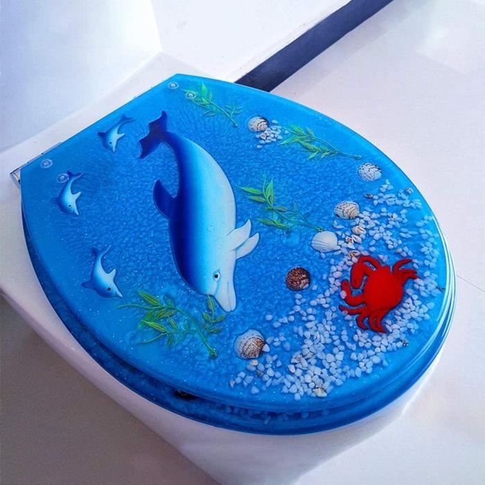 Abattant WC,Universel Top Fixed Toilet Seat Cover Bathroom Toilet Seats