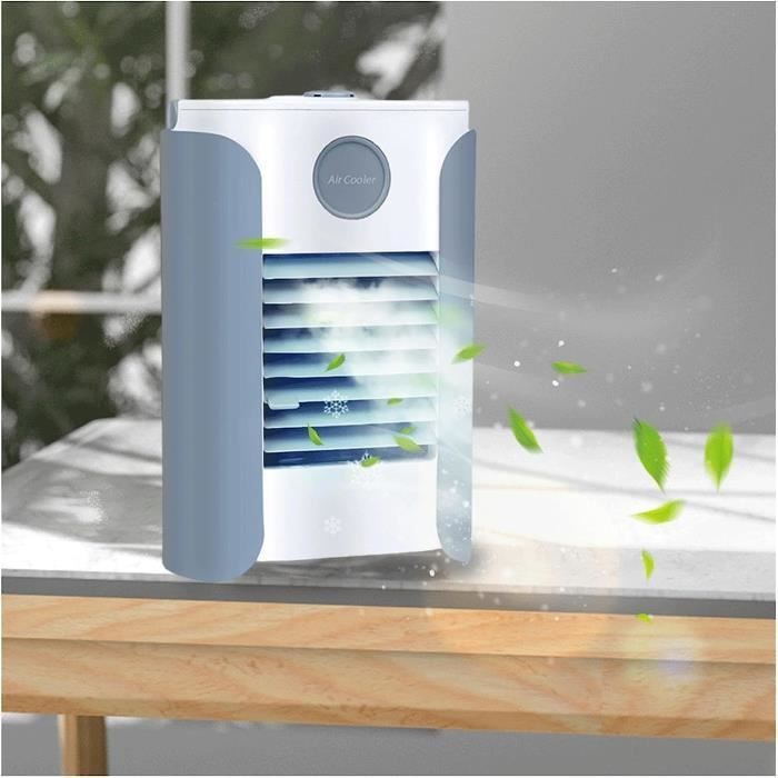 Mini-ventilateur humidificateur, climatiseur portable tout-en-un