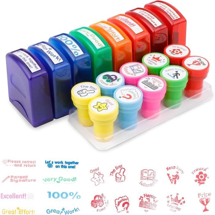 Lot de 3 Tampons Auto-Encreurs Smiley Pour Enseignants - Professeurs Lot de 3 Tampons Auto-Encreurs Smiley Pour Enseignants - Professeurs