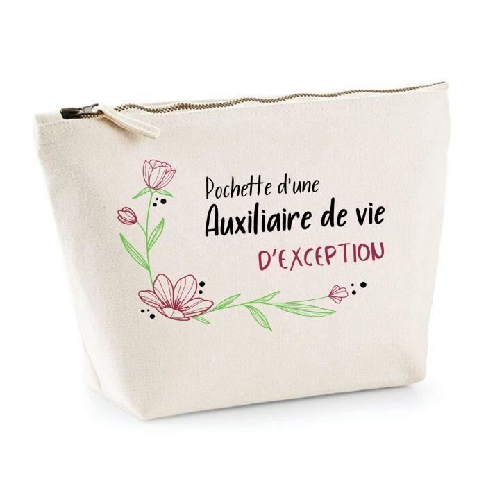 Trousse Madame Gendarme - Pochade En Coton - Cadeau Original Anniversaire, Départ, Retraite (jaune)