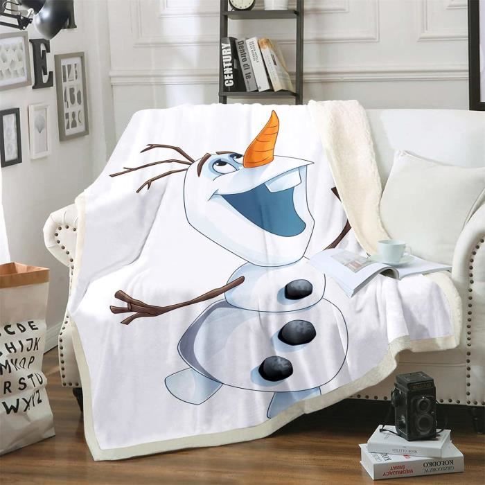 Couverture Olaf Summer La Reine Des Neiges - BERONAGE 130x170 Cm - Doux Enfant