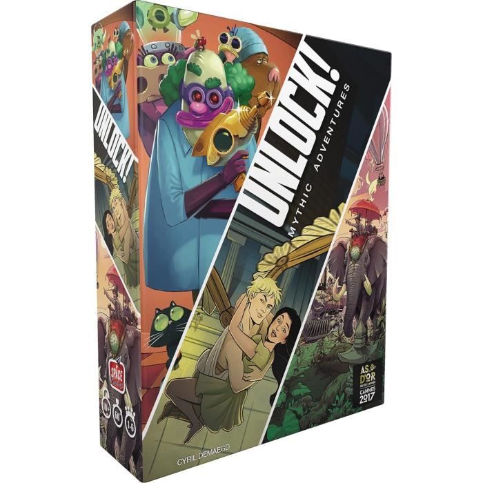 Asmodée - Space Cowboys - Unlock! : Game Adventures - Unbox Now - Jeu Asmodée - Space Cowboys - Unlock! : Game Adventures - Unbox Now - Jeu