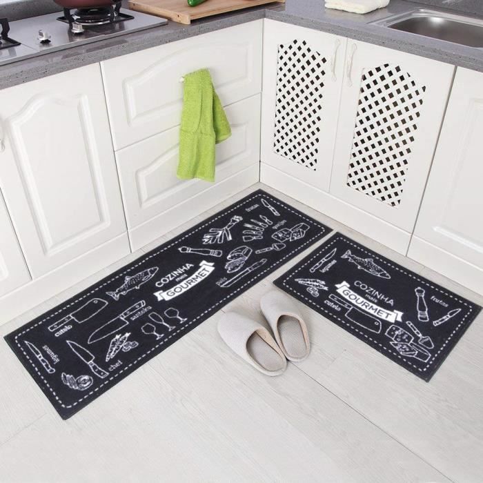 Tapis De Cuisine Notes De Piano Antidérapant Tapis Cuisine Devant Evier Antidérapant  Tapis De Sol Absorbant Lavable Décorati[u773] - Cdiscount Maison