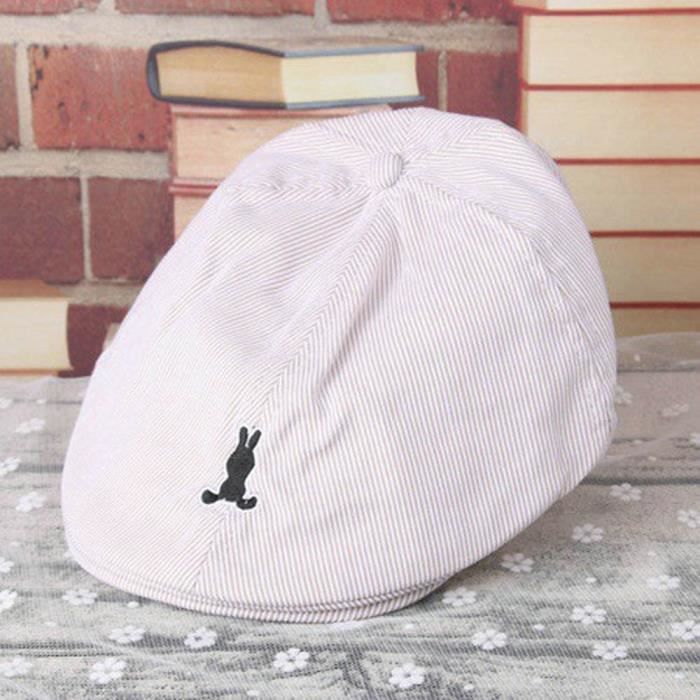 Enfants Bebe Fille Coton A Rayures Beret Cap Newsboy Casquette De Baseball Chapeau Bg Wlk760 Cdiscount Pret A Porter