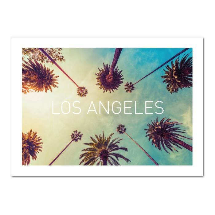 poster los angeles dimensions 40 x 50 cm papier brillant achat vente affiche poster cdiscount