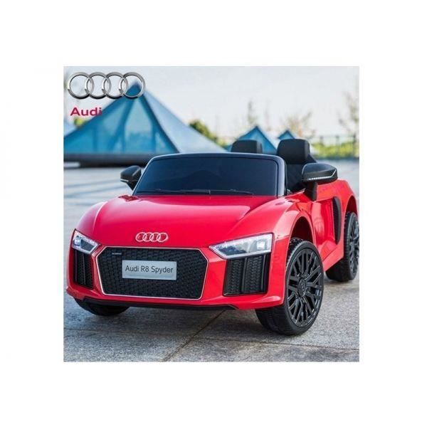 Voiture Electrique 12v Audi R8 Spyder Rouge Pack Luxe Cdiscount Jeux Jouets
