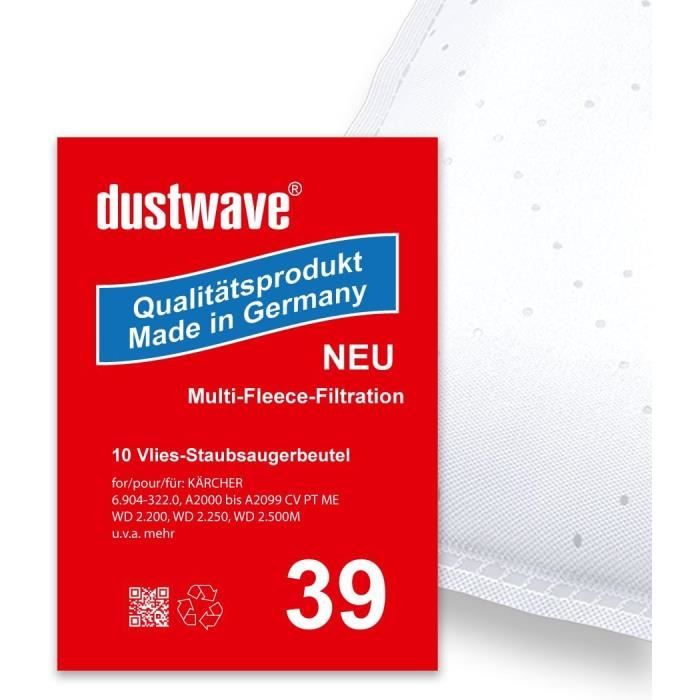 Dustwave® - 20 sacchetti per aspirapolvere WOLF 1840, Made in Germany