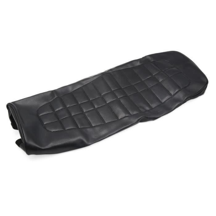 Universel Selle de Siège Support Couverture Moto Cuir Noir Universel Selle de Siège Support Couverture Moto Cuir Noir