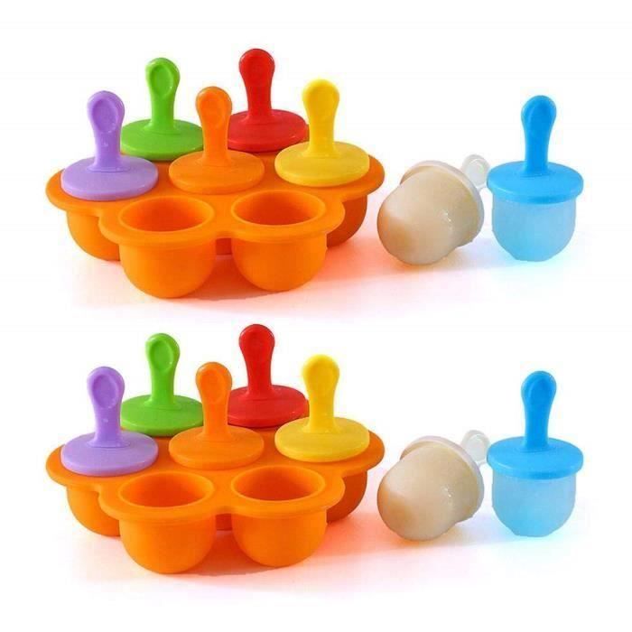 Vert KRIS Mini Moulle a Glace,Moulle à Glace Silicone sans Bpa,Ice Pop Mold Silicone,Moulle Glace Enfant,Moulle a Glace Silicone Enfant,LCE Pop Mold,Moulle à Glace Silicone
