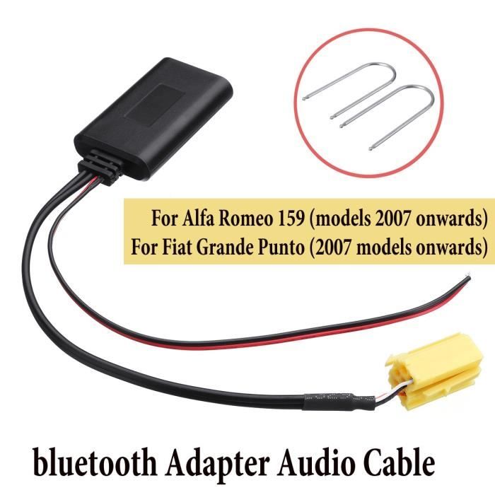 Cable Adaptateur Audio Bluetooth Pour Voiture Pour Alfa 159 Fiat Grande Punto Outil D Installation Kit Bluetooth Pour Voiture Recepteur Audio Avis Et Prix Pas Cher Cdiscount