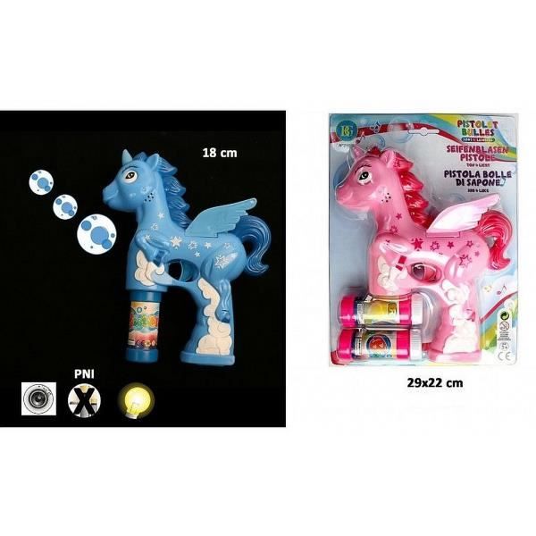 Pistolet A Bulle Licorne Avec Sons Et Lumieres Modele Aleatoire