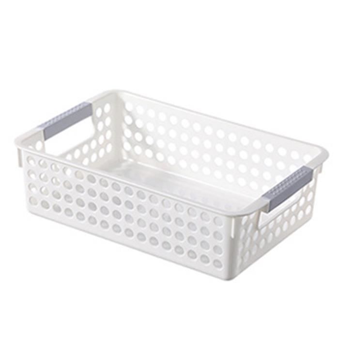Panier De Rangement En Fil Métallique Avec Poignée – 23,5x16x9 Cm – Pour Courses, Réfrigérateur, Rangement