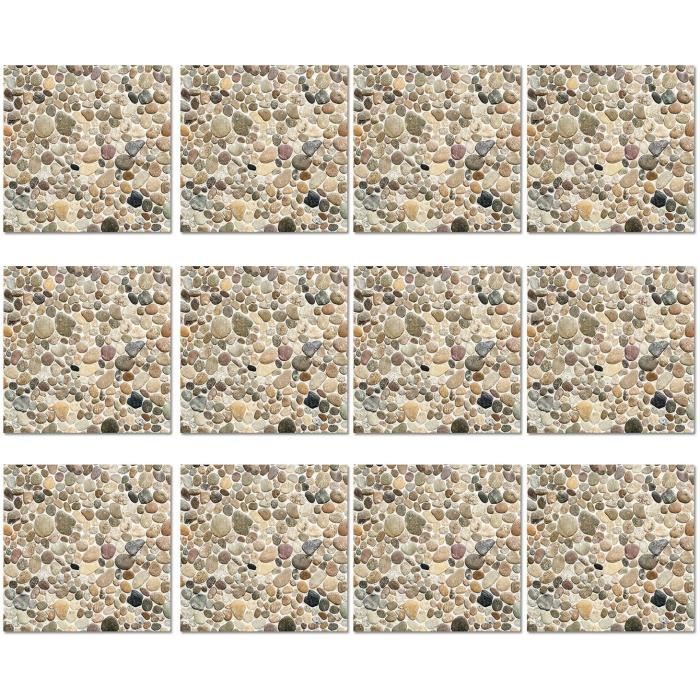 non brand mousyee dalle pvc adhesive murale 12 pieces auto adhesif etanche pvc effet marbre carrelage autocollants transferts pour salle de bain cuisine art decalcomanies decoration de la maison peintures outils et traitement des