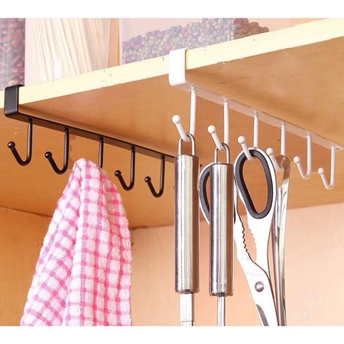 14 PC mural chrome ustensile tringle de cuisine suspendu étagère de rangement Set