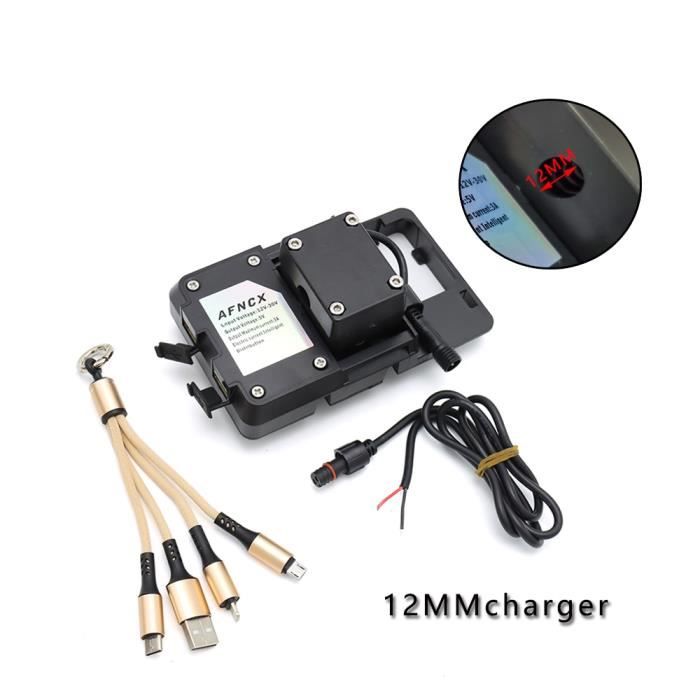 Support Téléphone Sans Fil Pour BMW R1200GS, R1250GS, S1000 - Chargeur Intégré - Neuf