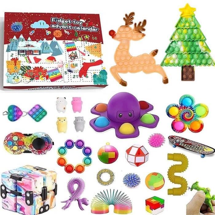 Kit décoration noël,Kit de jouets pour enfant,ensemble de jouets avec  calendrier,compte à rebours de l'avent de - Type Chocolat - Cdiscount Maison