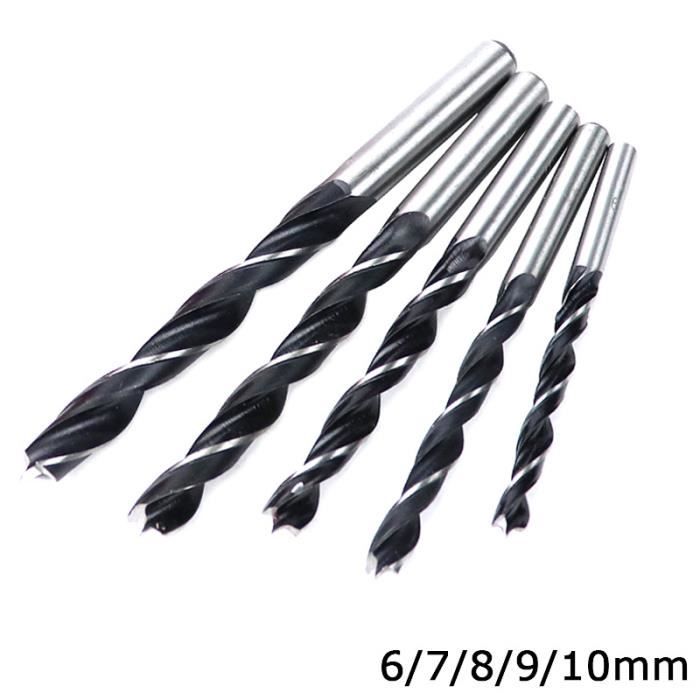 Sourcing Map 5 Pcs Forets HSS Titane 4.2mm Double Fin Tordus - Percage Métal Acier Inoxydable