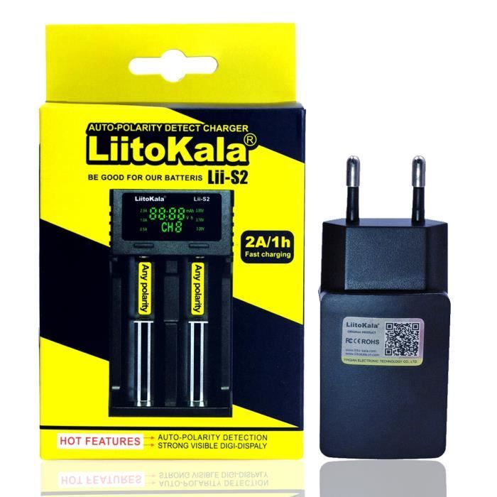 Chargeur 4 Baies Liitokala Lii-CH4 – Recharge Rapide Pour Piles Li-ion, LiFePO4 Et NiMH/NiCd | Écran LCD Tactile | Compatible 18650, AA, AAA Et Plus - 12