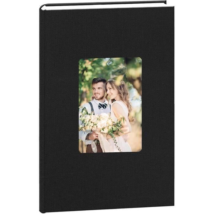 Album Photo Xyvor 10x15 Cm - 300 Photos, étanche Et Anti-poussière, Idéal Pour Mariages, Voyages, Bébés (Noir, 100 Pages)