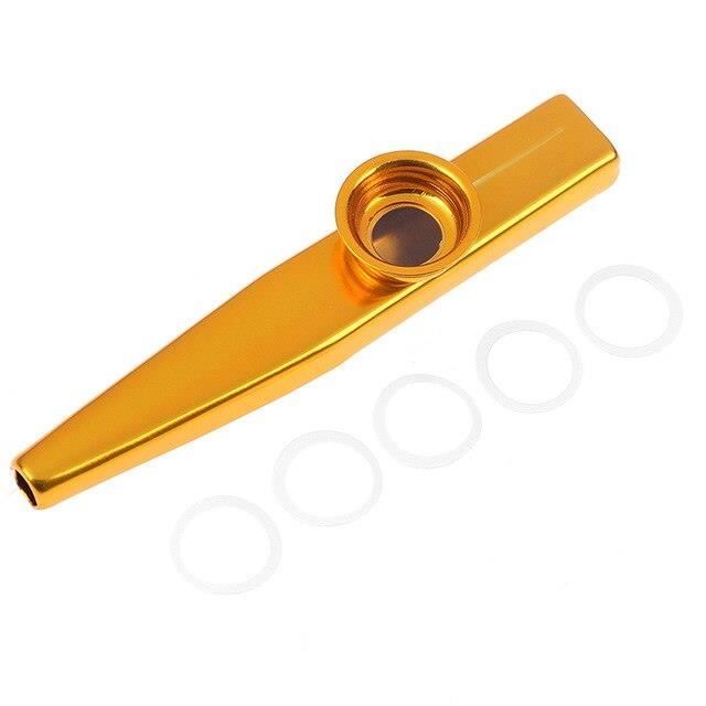 Kazoo en alliage d39aluminium et métal léger Instrument de flûte pour