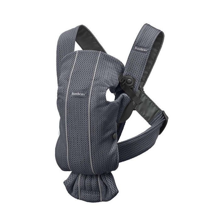 Porte b b Mini BABYBJORN 3D Mesh Anthracite Physiologique