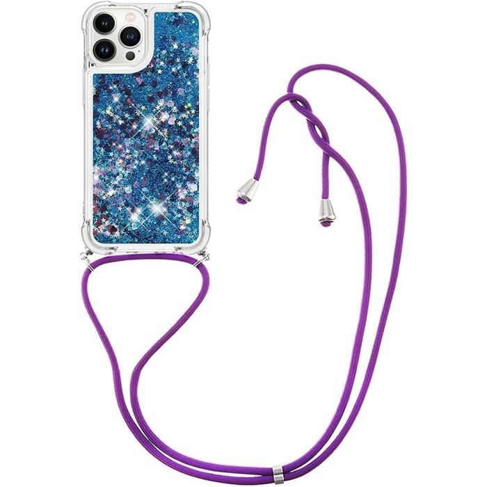 Coque IPhone X/XS Avec Collier - Silicone Souple Et Lanière Ajustable Pour Avoir Les Mains Libres