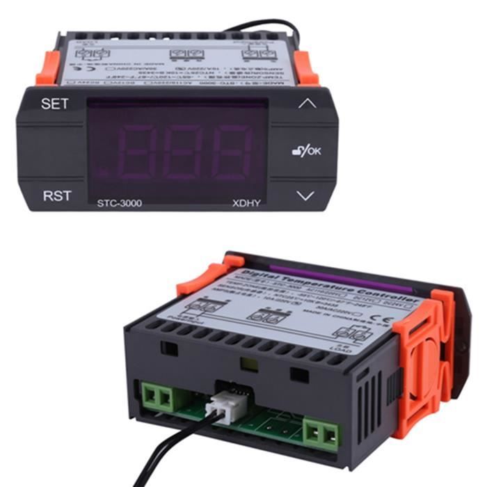 Termostato Digitale STC-3000 Touch - 110V-220V, Controllo Temperatura -55°C A 120°C, Doppia Funzione - Foto 2