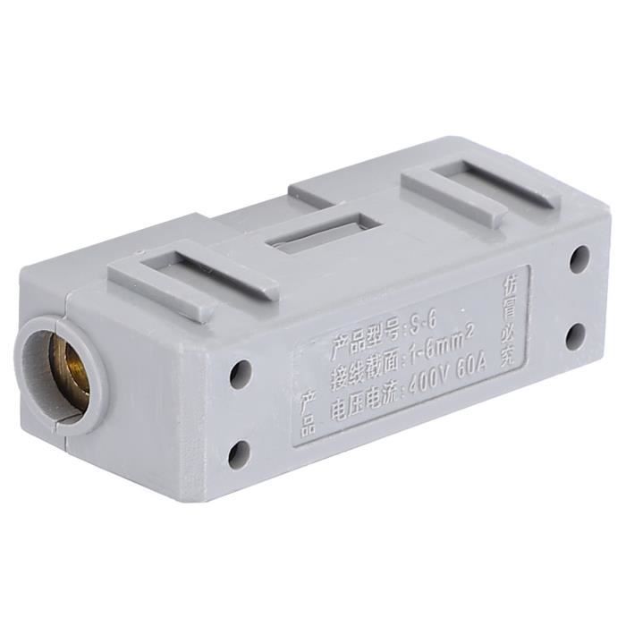 Connecteur à Fil Rapide Épissure, Conducteur En Laiton Compact à 3 Voies, Bornier De Fil En Ligne 1000V 100A Type à Vis Pour Interrupteur