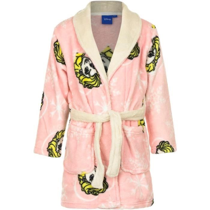 Peignoir La reine des Neiges 5 ans robe de chambre enfant rose Cdiscount Pret a Porter