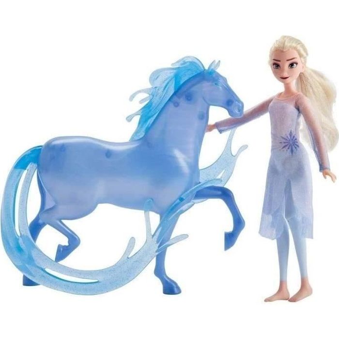 Coffret poupee disney princesse 15 cm et cheval, figurines