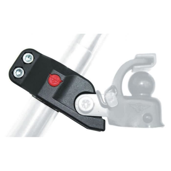 Adaptateur HEBIE pour remorque sur tige de selle - Vélo sur route - Noir