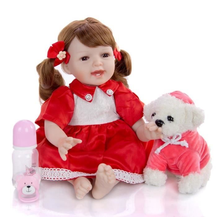 Confortable Coton Corps Silicone Reborn Bebe Jouet 55cm Realiste Smiley Petite Fille 19 Vente Chaude Bebe Reborn Poupees Enfants Cdiscount Jeux Jouets