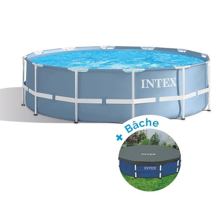 Pack Piscine Tubulaire Ronde Intex Prism Frame 3 66 X 0 99 M Bache Achat Vente Piscine Pack Piscine Tubulaire Ronde Cdiscount