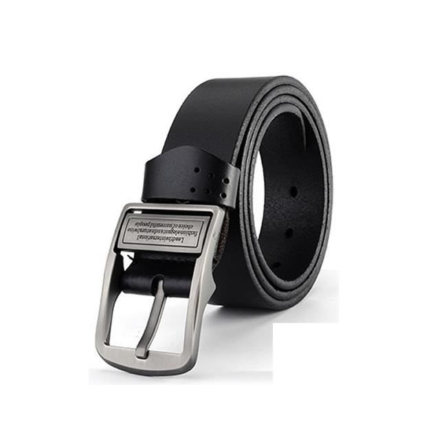 Hommes en Cuir Synthétique Ceinture Sans Trous Fashion Bracelet Homme Jeans Accessoires Noir