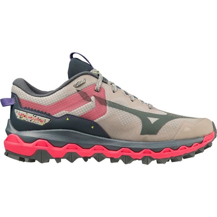 Chaussure de running - MIZUNO - Wave Mujin 9 - Rose - Amorti Mizuno Enerzy - Support renforcé