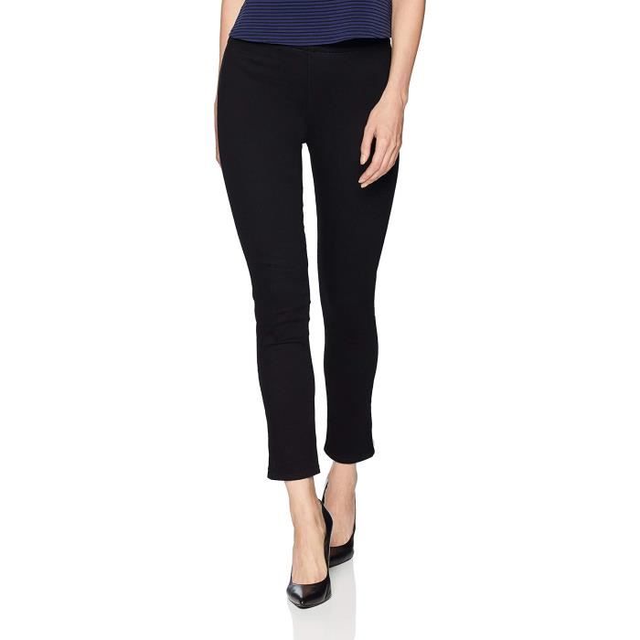 Jeans KOJIL Tirez sur Skinny Jean cheville avec fente laterale Taille 42 Noir Cdiscount Pret a Porter