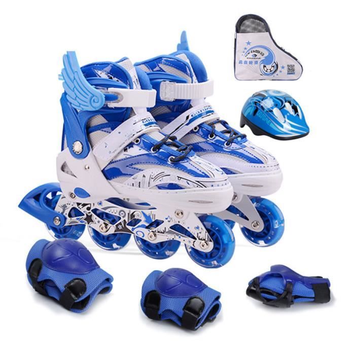 Patins En Ligne Enfant Réglables Avec Roues Lumineuses - Taille S/M/L Pour 3-12 Ans Et Plus - 11