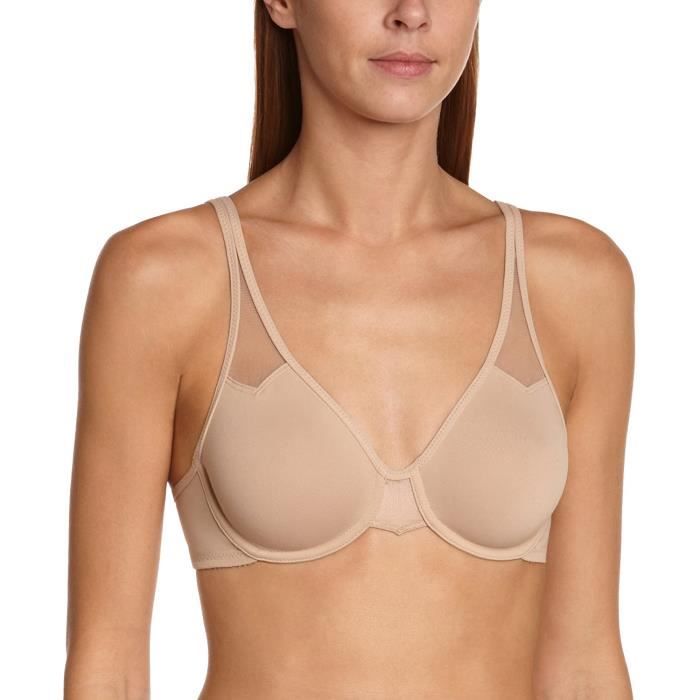 Wacoal Femmes Plume Uni sans Couture Soutien Gorge Beige Moka 34B Manufacturer Taille 90B Beige moka Cdiscount Pret a Porter