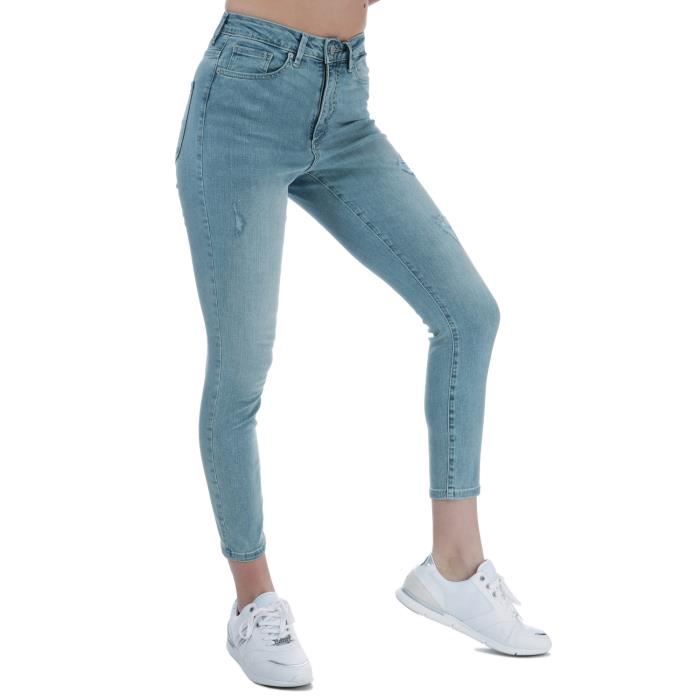 Jean Femme Vero Moda Sophia Taille Haute Skinny Bleu