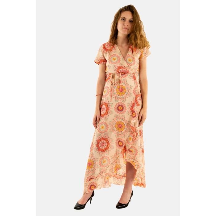 Robe longue top fleurie goa