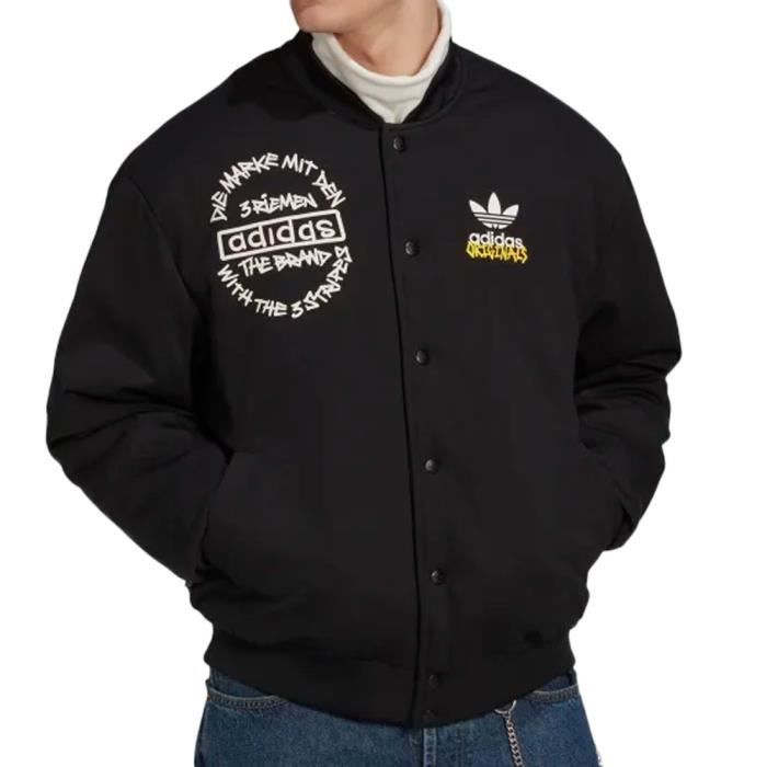 Veste adidas homme noir on sale