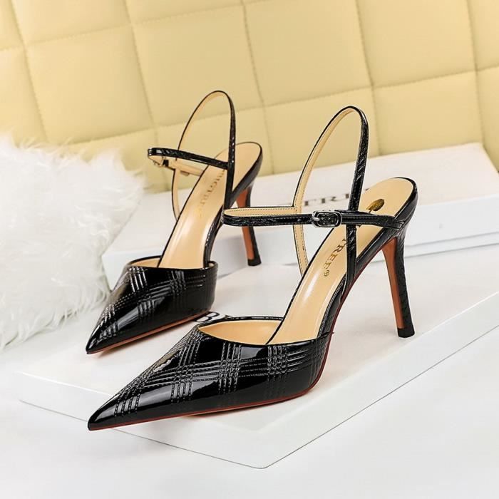 Escarpin hot sale noir haut