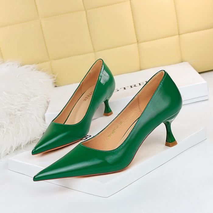 Escarpin vert pas cher sales