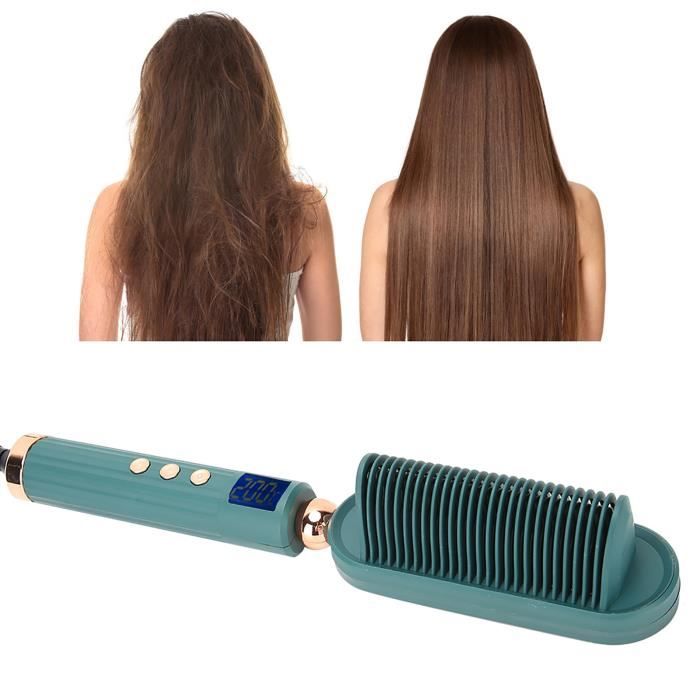 Mxzzand Lisseur à cheveux Peigne électrique professionnel, brosse ...