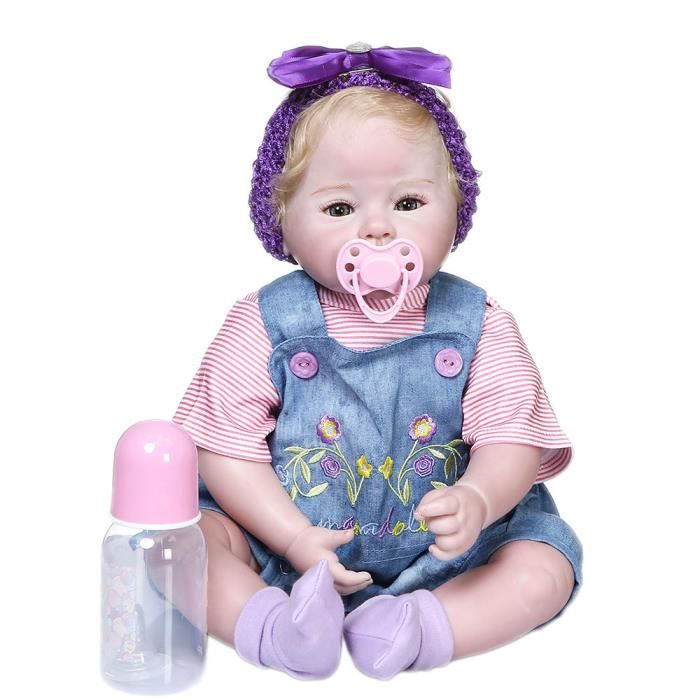 Bebe Reborn Fille Silicone Cadeau Anniversaire Cdiscount