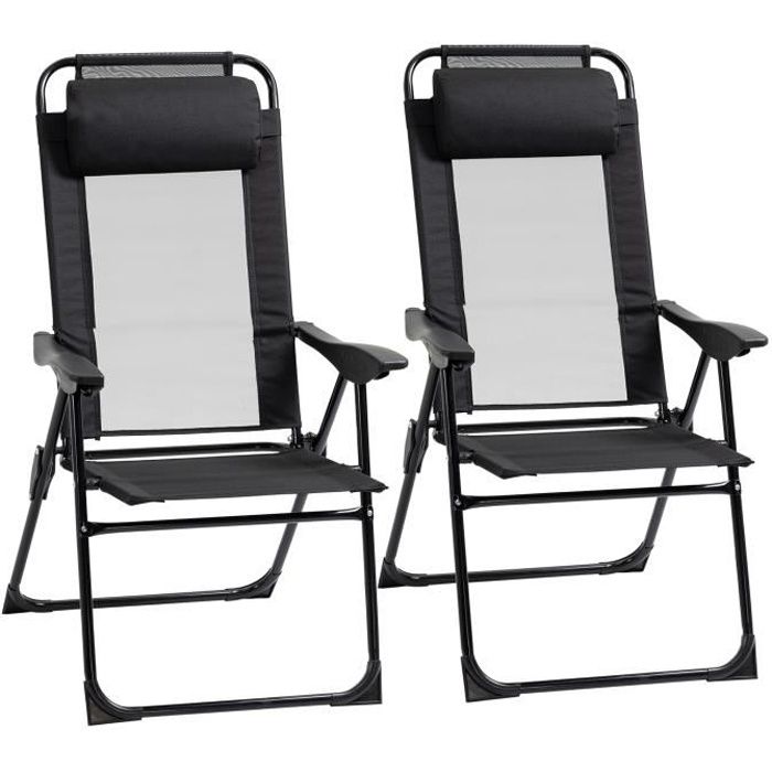 Premium Alu-Chaise extra fortes Rembourrage chaise de jardin chaise pliante pliable camping 