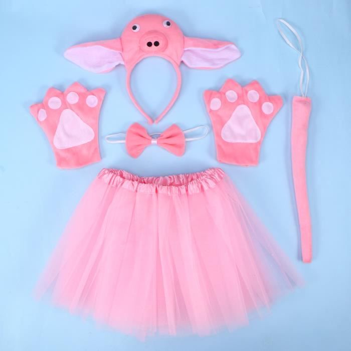 Bandeau Oreilles De Cochon Géantes Roses – Accessoire Cosplay Mignon Halloween, Carnaval, Anniversaire Enfant Et Adulte