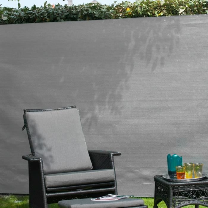 Brise-vue De Jardin DELLNA 2x5 M - Résistant UV Et Intempéries, Avec œillets Et Serre-câbles - Pour Terrasse, Balcon, Piscine - 9